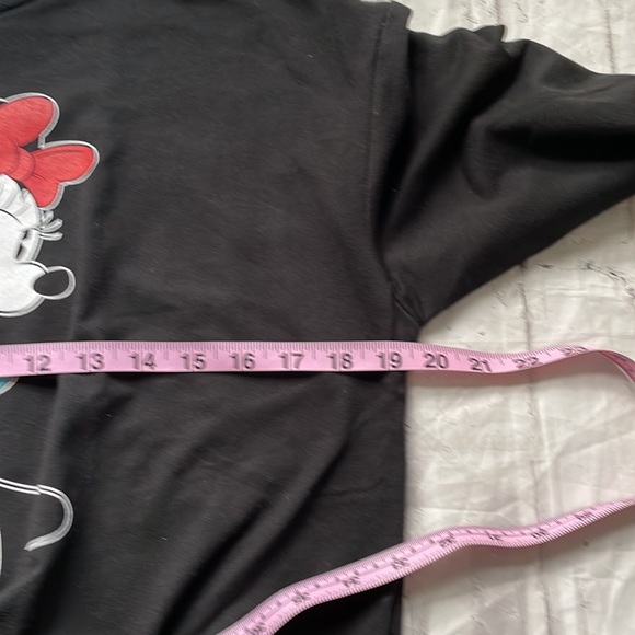 Disney Minnie Mouse Semi Cropped Tie Front Long Sleeve - Picture 9 of 10